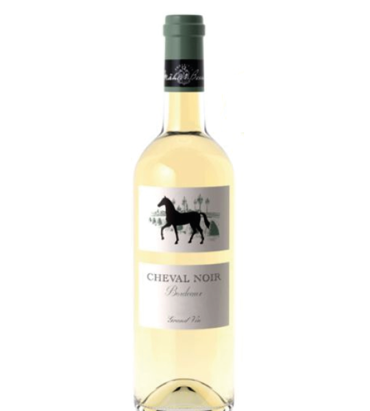 CHEVAL NOIR BORDEAUX BLANC