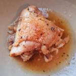 1/2 POULET SAUTE A L'AIL