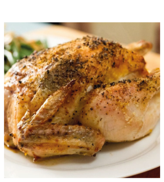 POULET ENTIER SAUTE A L'AIL