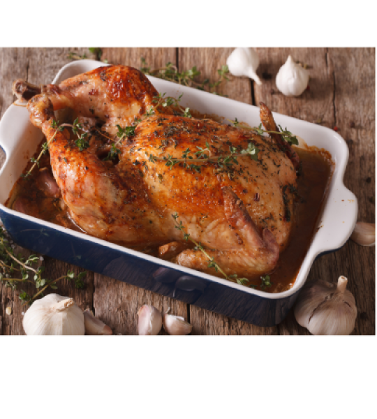 POULET ENTIER SAUTE A AIL