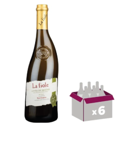 CARTON LA FIOLE COTES DU RHONE BLANC 2021